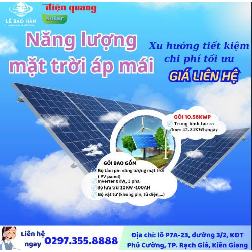 Gói Pin Năng Lượng Mặt Trời 10.56kWp - 3 Pha